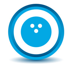 Blue bowling icon