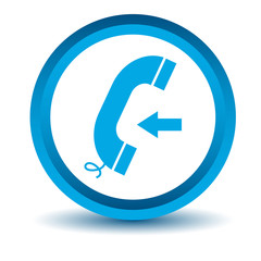 Blue incoming call icon
