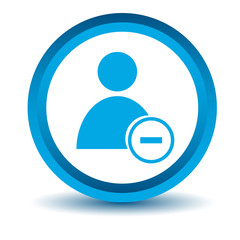 Blue remove user icon
