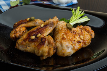 Roasted chicken wings