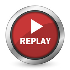 replay red icon