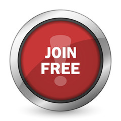 join free red icon
