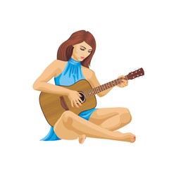 Girl with guitar