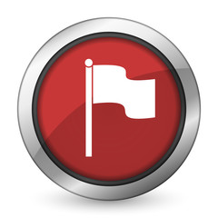 flag red icon