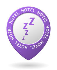 vector purple map pointer