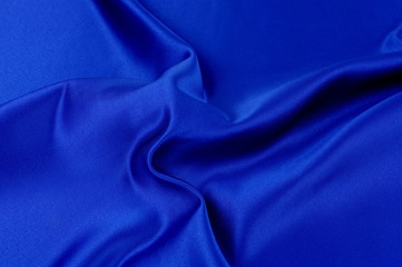 Niebieska tkanina.