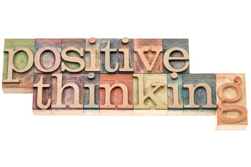 positive thinking typography