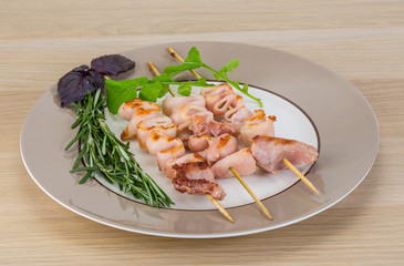 Grilled squid
