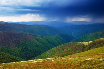 Rainy day in the mountains