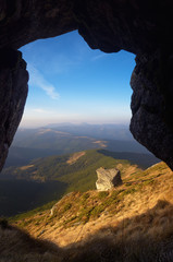 View from the cave