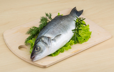 Raw seabass