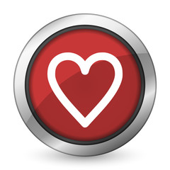 heart red icon love sign