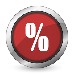 percent red icon