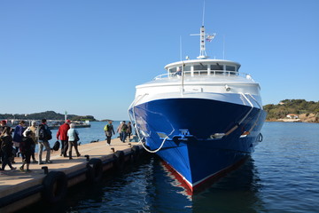 Embarquement pour l'île de Porquerolles