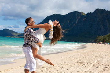 Happy honeymooners. You're everything to me © abelena