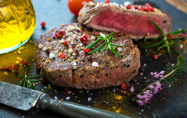Juicy Fillet Steak with Fresh Herbs