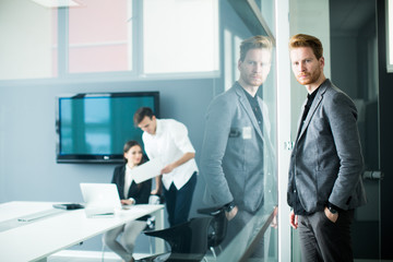 Young man in the office