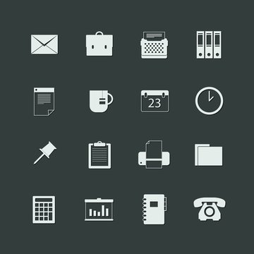 vector office icons