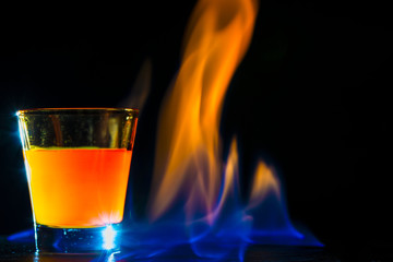 cocktail flame