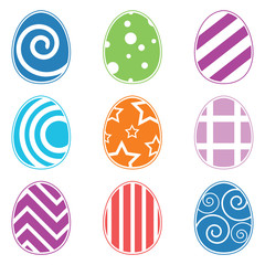 Easter Egg Designs - Flat Colors
