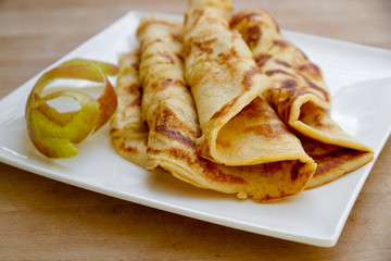 Leckerer Apfelpfannkuchen