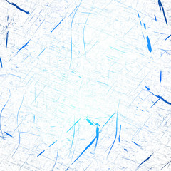 Blue ice scratches