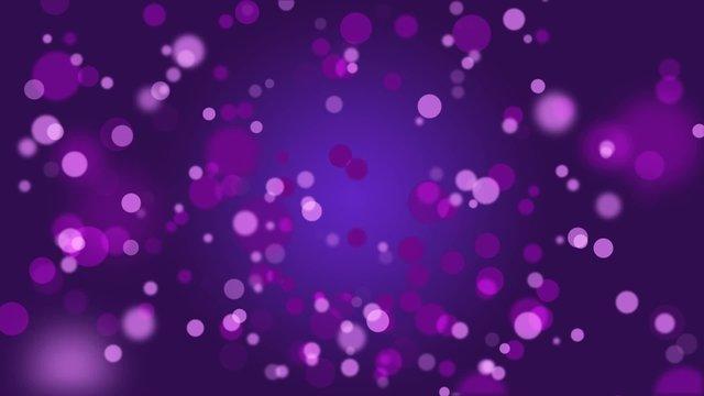 Dancing purple blobs and orbs, stylish motion background