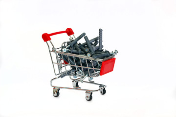 Dowels gray in the shopping cart