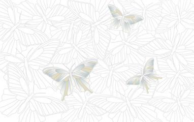 Desktop wallpaper - background with butterflies