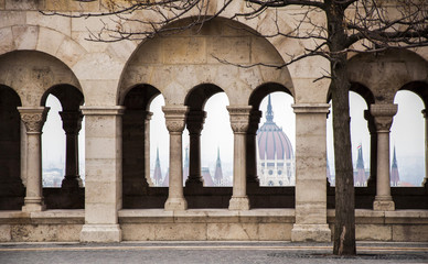 Budapest panorama from fisherman's bastion