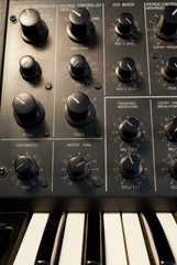 Analog synthesizer oscillator section detail