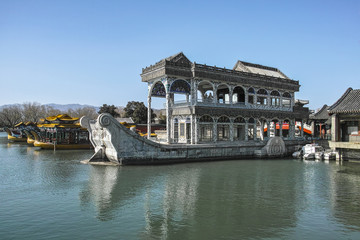 Naklejka premium Marble Boat in Summer Palace
