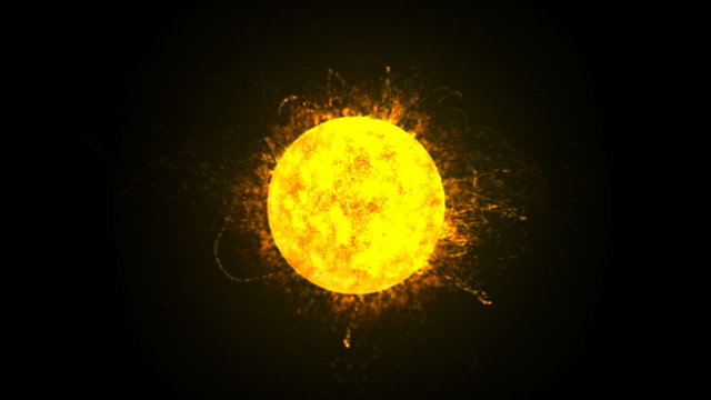 Sun Burning Animation Loop