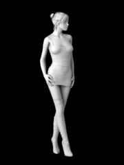 Naklejka premium girl illustration