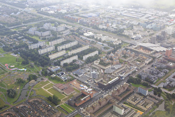 Amsterdam from the plane.