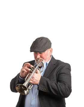 Man playing a cornet