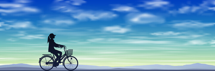 A Girl on a Bicycle