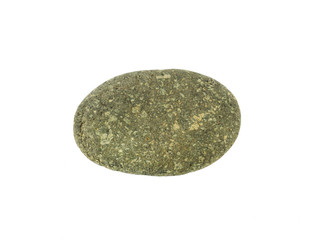 one stone isolated on a white background