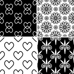 Fototapeta premium Seamless patterns