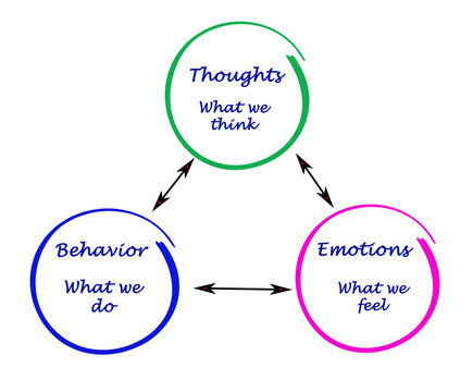 Relationship between cognition, emotions, and behavior
