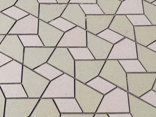 ornament of two colors of tiles