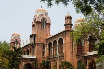 Fototapeta na wymiar University of Madras in Chennai, Tamil Nadu, India