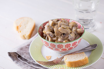 Fried mushrooms