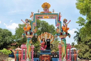 Photo sur Plexiglas Temple Hindu shrine at island temple, Sri Lanka