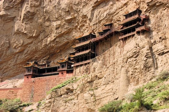 Hanging monastery temple near Datong, China