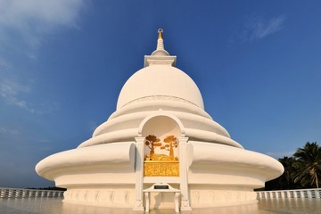 Japanese Peace Pagoda at Rumassala, Galle, Sri Lanka