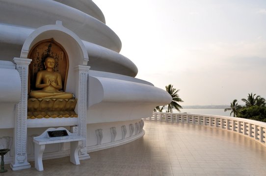 Japanese Peace Pagoda at Rumassala, Galle, Sri Lanka