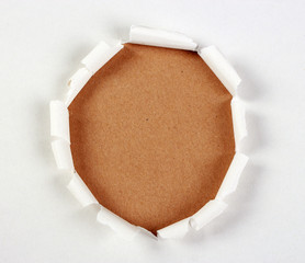 Brown Paper Under Tear Paper