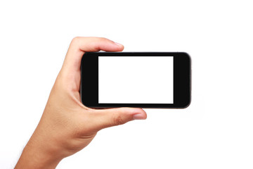 Hand With Blank Smartphone