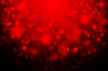 Red Christmas bokeh background